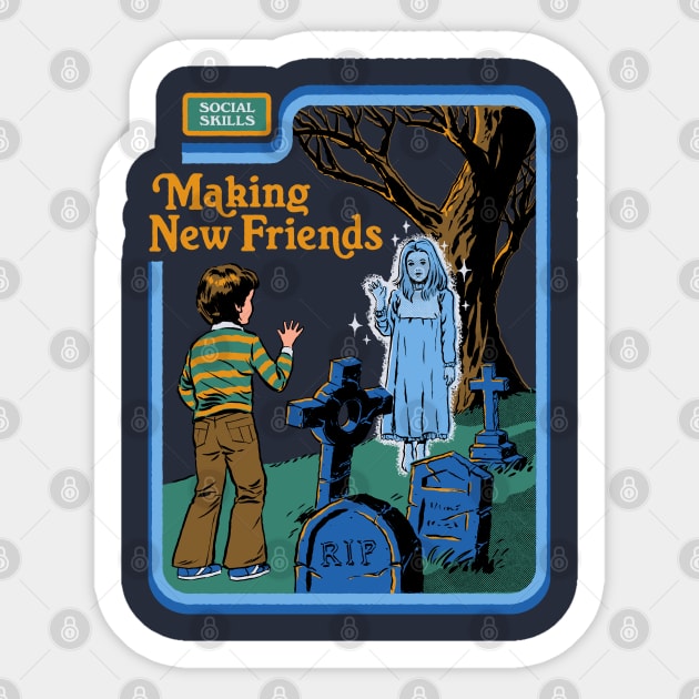 Making New Friends Sticker by Steven Rhodes
